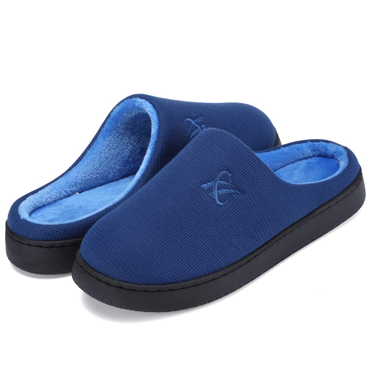 Chinelos Lander Memory Foam Para Mulheres E Homens, Tamanho Azul Marinho 40-41