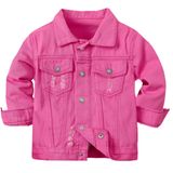Jaqueta Jeans Cromoncent Boys Girls Snap Button Rose 10-11y