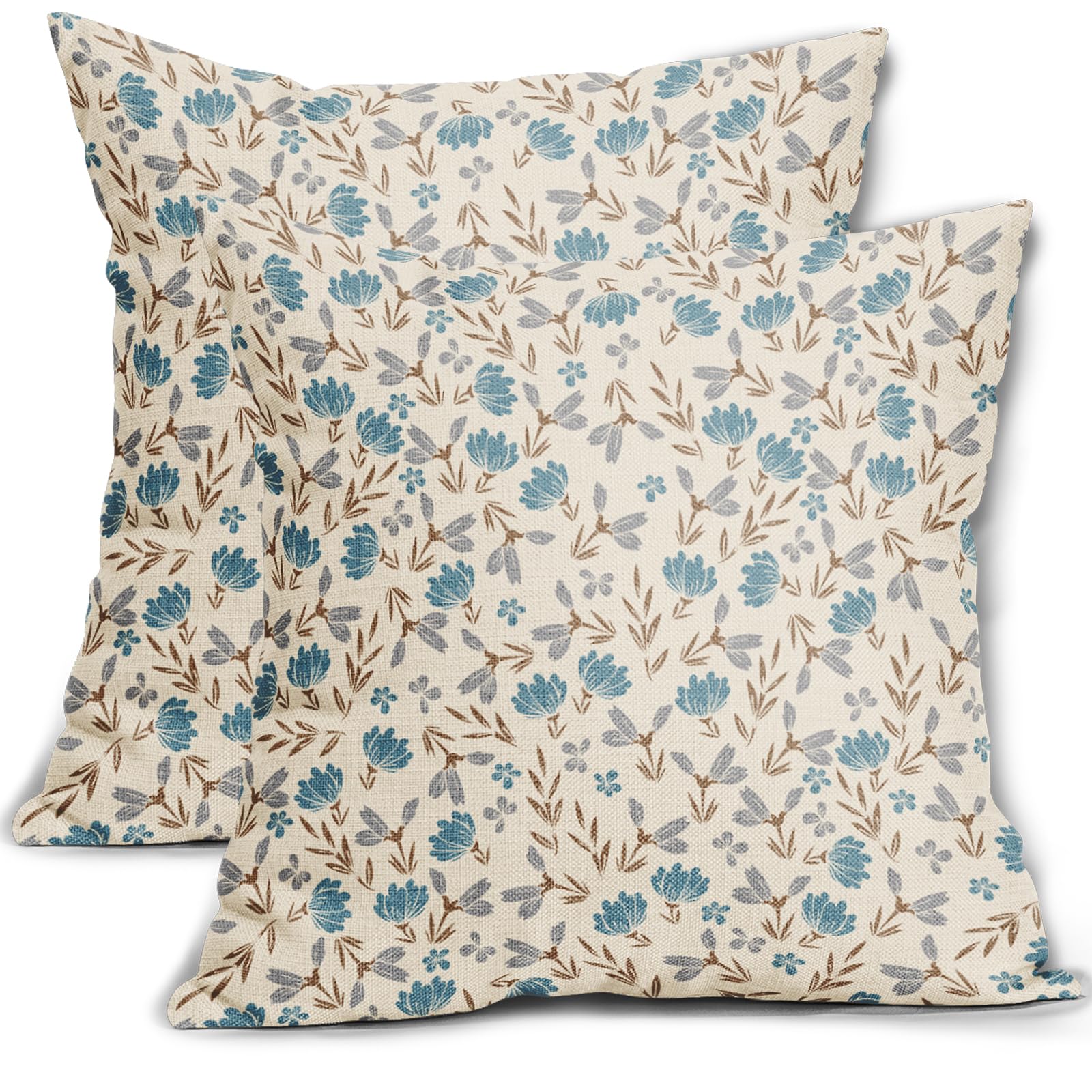 Capas De Travesseiro Aytipun Floral Vintage Rustic 60x60cm, Conjunto De 2