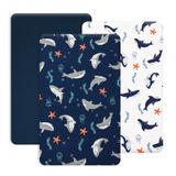 Mini Lençóis De Berço Phf Shark Pack N Play Para Bebês E Meninos, Pacote Com 3