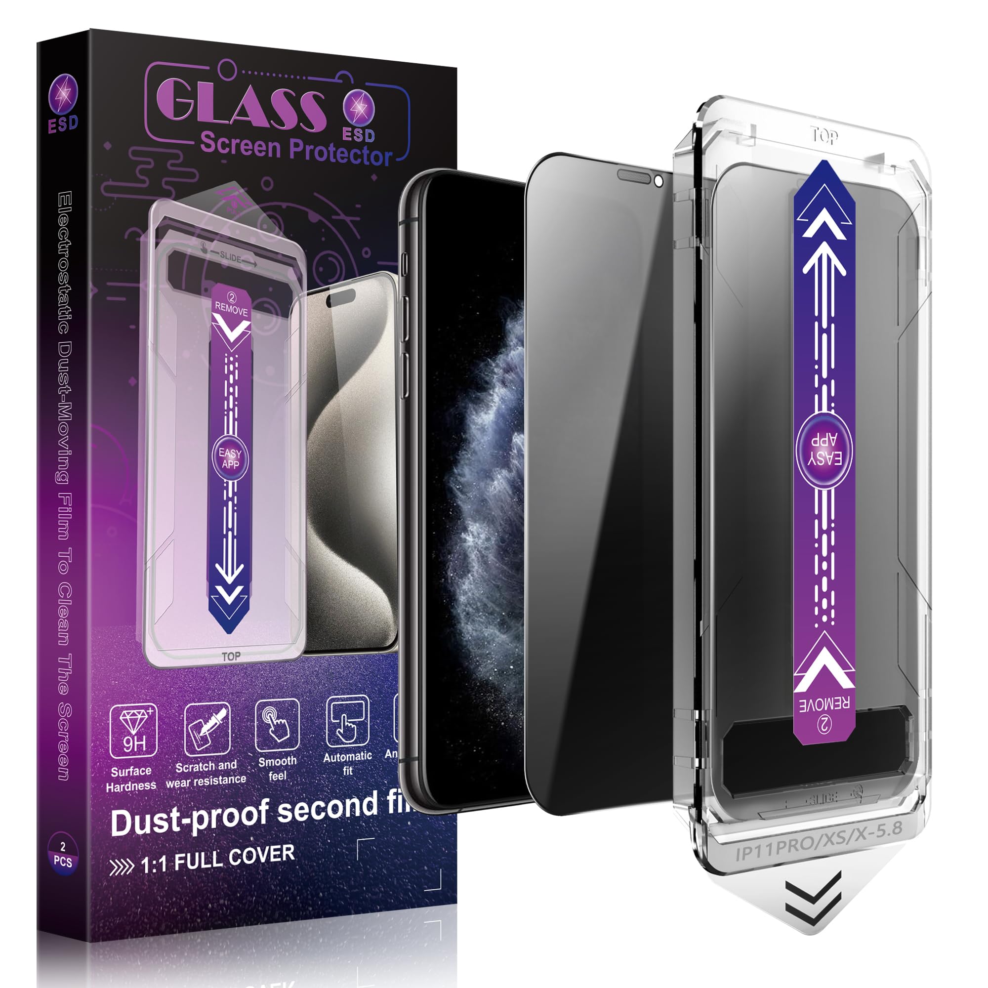 Protetor De Tela De Privacidade Shang Pin Jia Para Iphone 11 Pro/x/xs