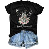Camisa Vilove Magical Believe In Magic Para Mulheres Preta
