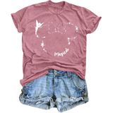 Camiseta Vilove Magical Believe In Magic Para Mulheres Rosa