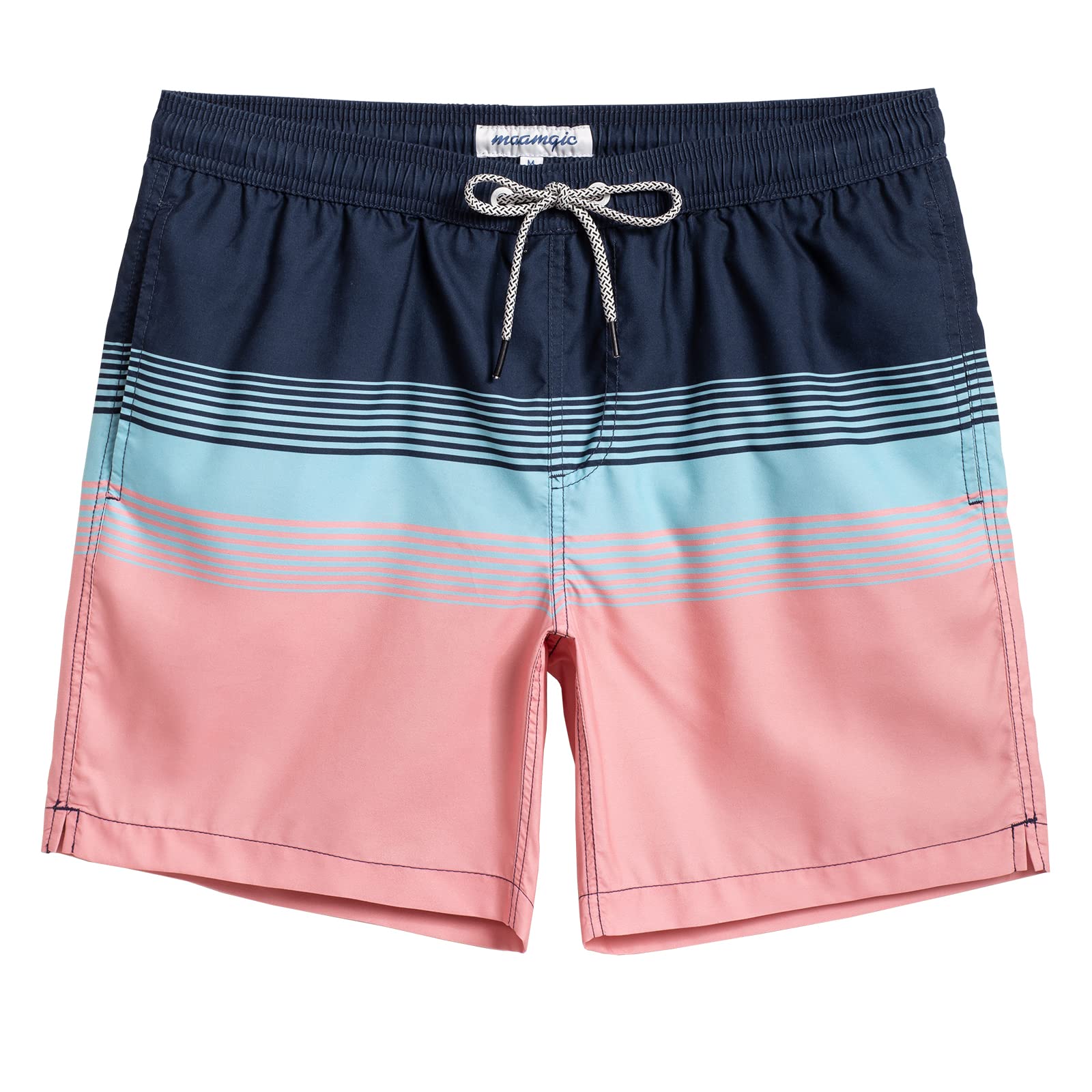 Swim Trunks Mamagic Quick Dry Swim Shorts Para Homens Azul E Rosa
