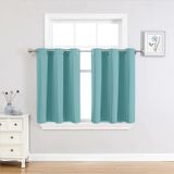 Cortinas De Janela Chrisdowa Small 91 Cm De Comprimento Bedroom Aqua 2 Painéis