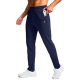 Calça De Moletom Masculina Pudolla Tall Com Bolsos Com Zíper, Azul Marinho