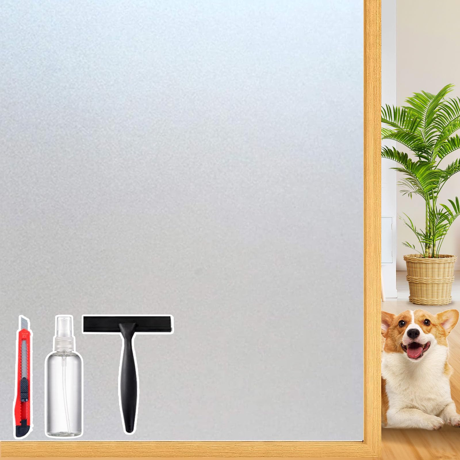 Filme De Privacidade Para Janelas Dersty Frosted Glass Anti-uv 60x200cm