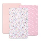 Mini Lençóis De Berço Phf Butterfly Pack N Play Para Meninas