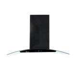 Coifa Parede Gallant Milano Vidro Curvo Preta 90cm 220v
