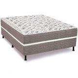 Cama Box Casal Conjugada Londres - Bello Box - Molas Ensacadas D33 57x138x188