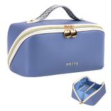 Bolsa De Cosméticos De Viagem Prite Makeup Organizer Azul Impermeável