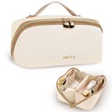 Bolsa De Cosméticos De Viagem Prite Makeup Organizer Em Couro Pu Impermeável