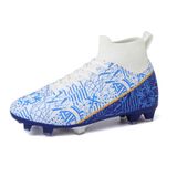 Chuteiras De Futebol Rdylbu Kids Boys Girls Outdoor Blue