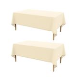 Toalha De Mesa Ausspvoct De Linho Texturizado Impermeável 132x178cm 2 Unidades