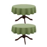 Toalha De Mesa Ausspvoct Texturizada Redonda 152cm Impermeável