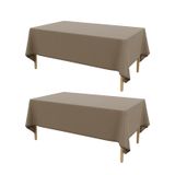 Toalha De Mesa Ausspvoct De Linho Texturizado Impermeável 132x178cm 2 Unidades