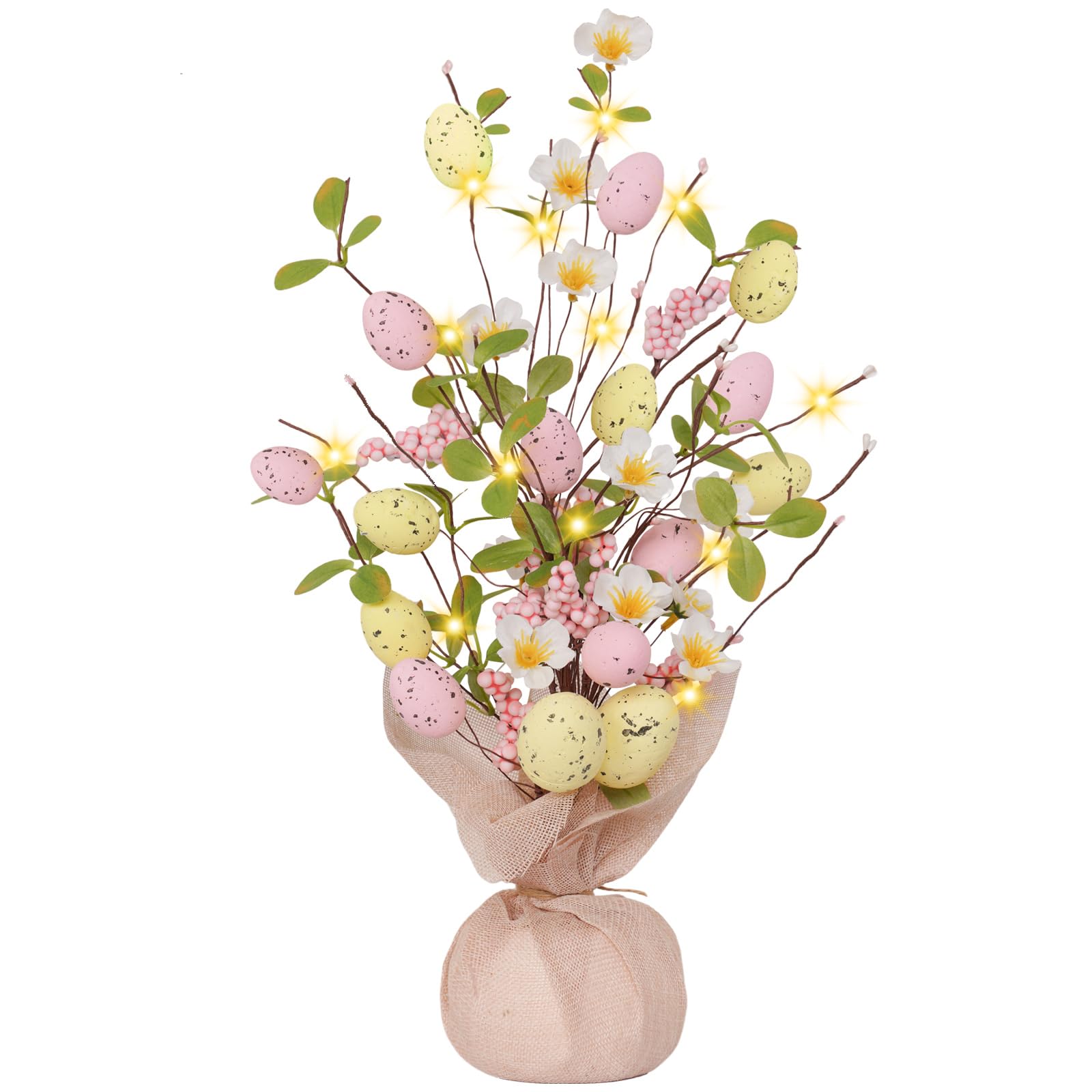 Easter Tree Xmasexp De 18 Polegadas Com Bateria De Ovos E Luzes Led