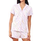 Conjunto De Pijamas Zelbuck Feminino Y2k Preppy Button Down Monkey