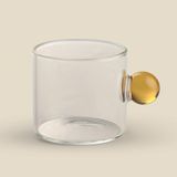 Xícara Para Café Dot Vidro Bege 80ml - A\casa