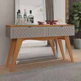 Adega Bar Com 2 Portas Retrô 136cm Multimóveis Cr50121 Fendi Metalic/cinamomo