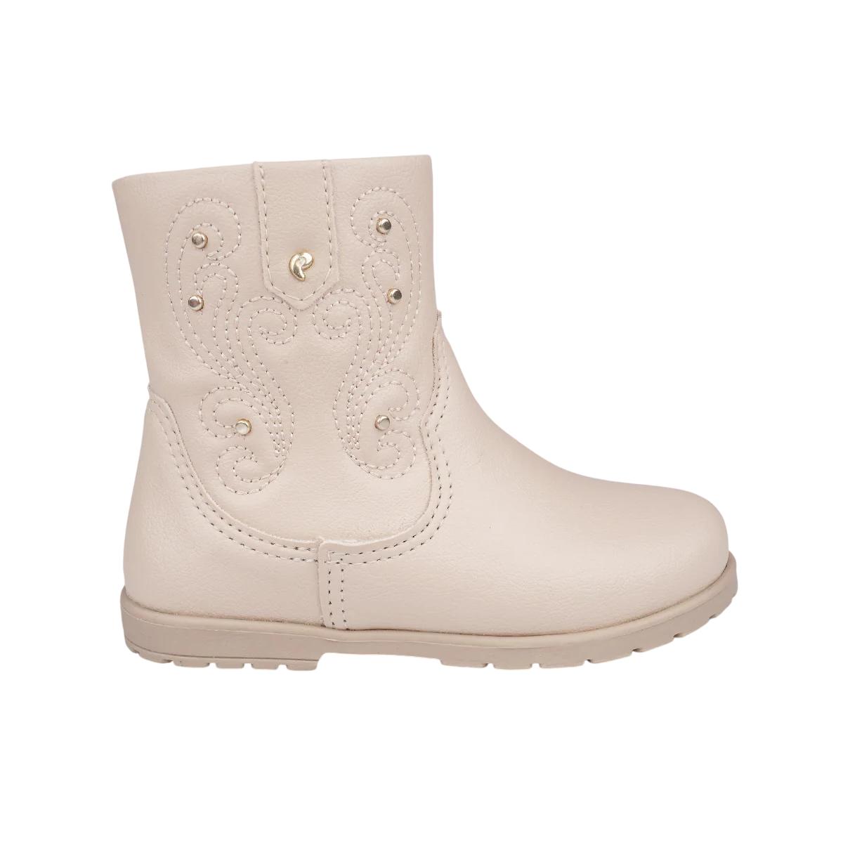 Bota Pampili Rubi Western Ref 141.087 Creme 021