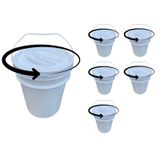 Balde Tampa Rosca Para Feijoada - Kit 5 Pçs
