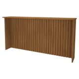Bancada Ilha Mesa Gourmet Monza Ripada 208cm Freijó - Indékes