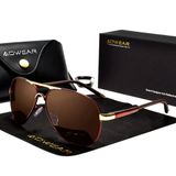Óculos De Sol Polarizados Espelho Aviador Estilo Piloto Com Proteção Uv400 Vermelho