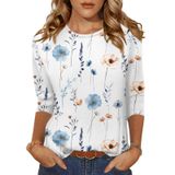 Camisa Zeagoo Feminina De Verão Com Estampa Floral E Túnica Solta