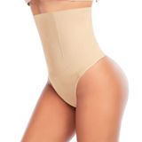 Calcinha Tanga Shapewear Para Controle De Barriga Para Mulheres Werena Beige