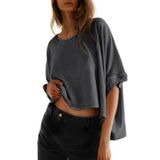 Camisas De Verão Dokotoo Para Mulheres Plus Size Crop Tops 2025