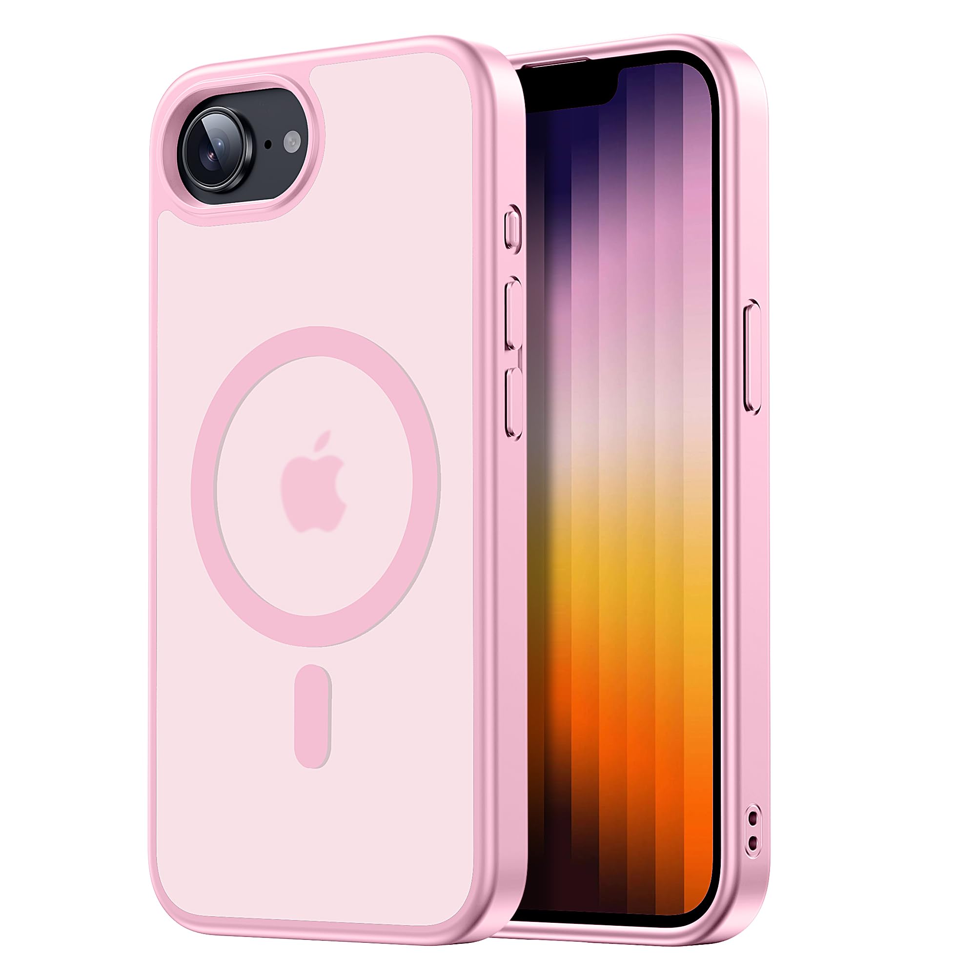 Capa De Proteção Tigowos Compatível Com Iphone 16e Magsafe Pink