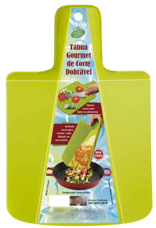 Tábua de Corte Dobrável Gourmet para Cozinha Corte Alimentos