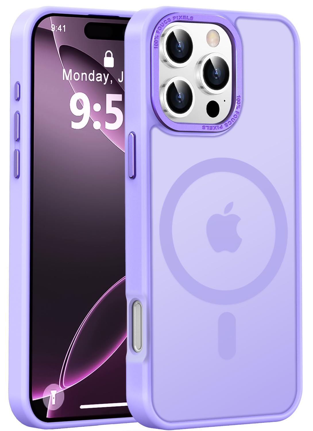 Capa De Telefone Newfuture Projetada Para Iphone 16 Pro Lilás Roxo
