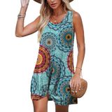 Roupa De Banho Bkrive Bath Suit Cover Up Beach Dress Women Blue