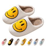 Chinelos Bevaney Smile Face Para Mulheres, Macios, De Pelúcia, Estilo Retrô