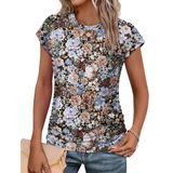 Blusas De Verão Femininas De Manga Curta E Blusas Elegantes Sampeel