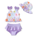 Maiô Para Bebês Mioglrie, Recém-nascido, Menina De 3 A 6 Meses, Roxo