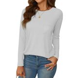 Camisa Túnica Neyouqe Feminina Branca De Manga Comprida
