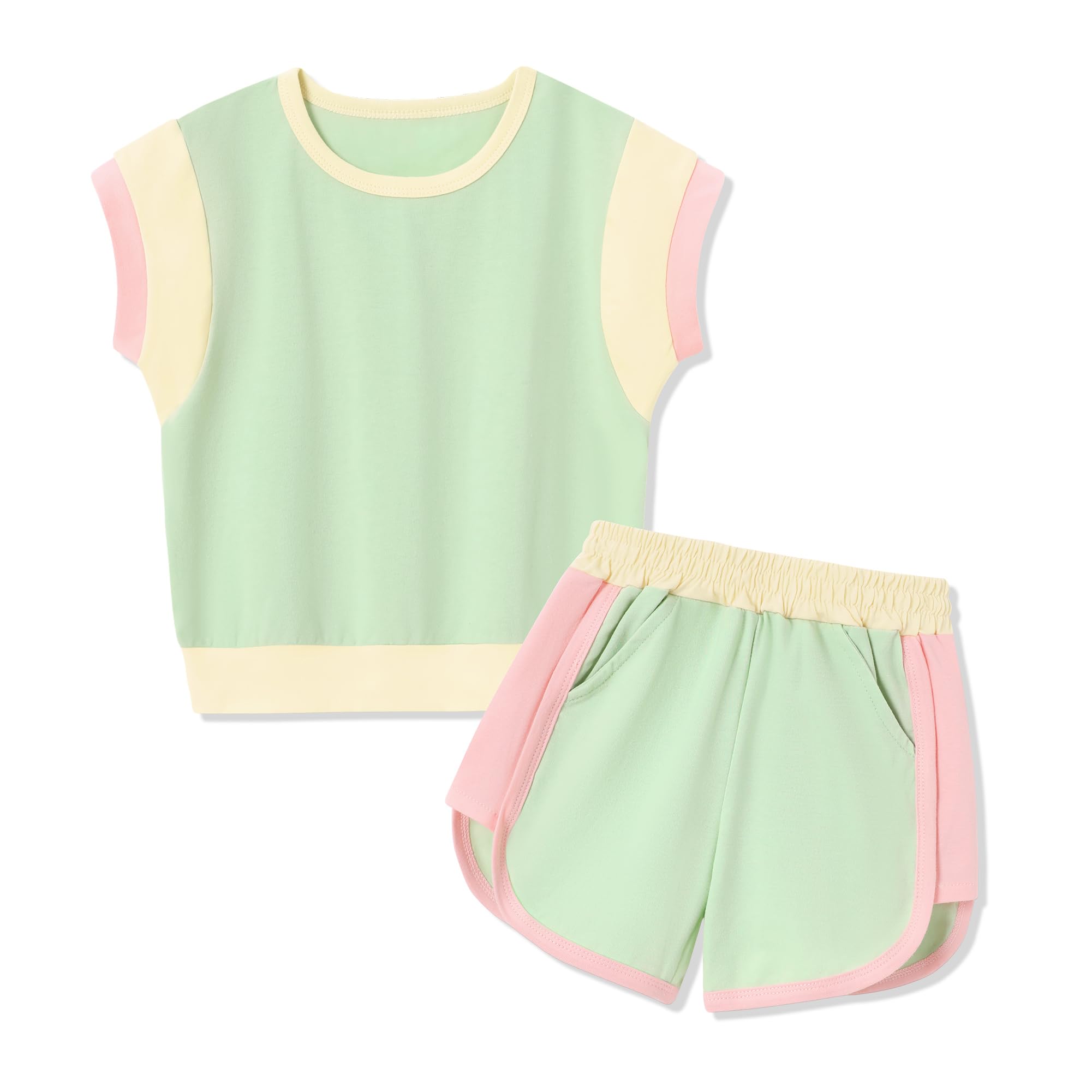 Roupas Para Meninas, Moletom De Verão Sanmio 5-6t Verde