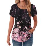 Blusas E Blusas Zeagoo Femininas Summer Petal, Manga Curta