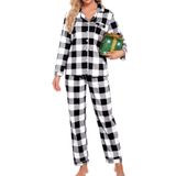 Pijama Feminino Swomog De Manga Comprida Com Botões S-xxl
