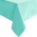 Toalha De Mesa Hiasan Azul Claro Impermeável Para Mesas Quadradas 150x150cm