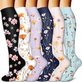 Meias De Compressão Blueenjoy Copper Para Mulheres E Homens (6 Pares)