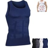 Camiseta De Compressão Shaperluv Para Homens Azul Tamanho S