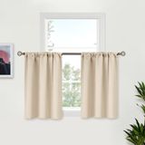 Cortinas Bgment Small Champagne 86x91 Cm Rod Pocket 2 Painéis