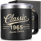 Caneca De Café Gtmileo, Presente De Aniversário De 60 Anos Para Homens, Aço Inoxidável 414 Ml