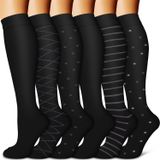 Meias De Compressão Blueenjoy Copper Para Mulheres E Homens (6 Pares)