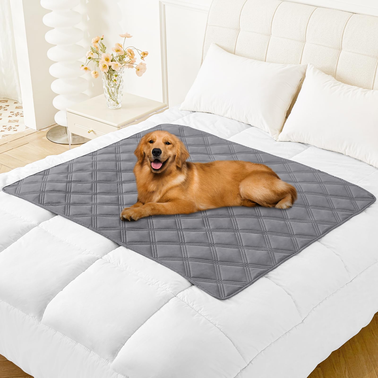 Cobertor Impermeável Para Cães Smiry 40x50cm Cinza/cinza Escuro