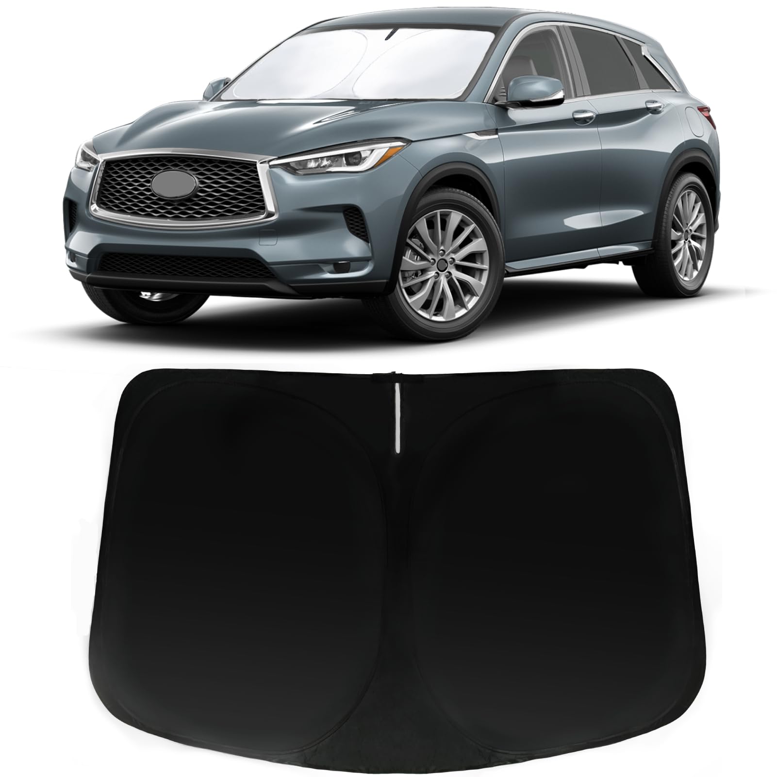 Pára-brisa Dianteiro De Carro Sun Shade Paimoho Para Infiniti Qx50 Qx55 Qx60 2018-2024